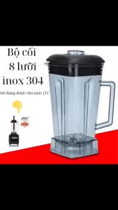 Bộ cối xay sinh tố công nghiệp dung tích 2 lít dùng cho máy JTC  Omniblend V ly nhựa PC không bể đa chức năng xay dao inox 304 sắc bén nhông 12 khía Khóa nhôm bền bỉ giá tốt