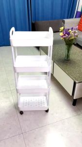 Kệ đẩy nhiều tầng kệ để đồ đa năng có bánh xe di chuyển dễ dành dành cho ký túc xá  Spa nhà tắm nhà bếp có 3 4 5 tầng dễ lựa chọn (4026)