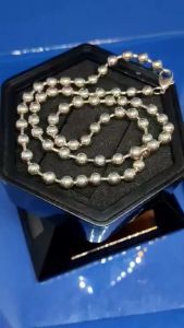 An Ori.Stainless Steel Rantai Leher pattern Biji Besar(L:0.6cmP:54cm) Saiz ini Sesuai Lelaki Jamin Tak Karat.保证原不銹钢正品项链此尺寸较适合男佩戴(不锈钢材料保证不生锈)
