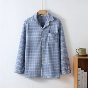 เสื้อผ้าอยู่บ้านชาย ขนแกะหนา แขนยาว คอวี ทรงหลวม ฤดูใบไม้ร่วง ขนแกะเยอรมัน ยาวพิเศษ เสื้อผ้าอยู่บ้าน ขนแกะหนา แขนยาว