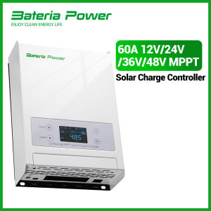 BateriaPower | 60A 12/24/36/48V MPPT Solar Charge Controller 99.5% MPPT Efficiency Solar Panel Charge Regulator