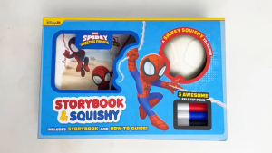 Marvel Spidey & Amazing Friends Story Book & Squishy Gift Set For Kids With Felt Tip Pens