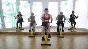 Stationary Bike Cycling Exercise Machine Indoor Spin Bike Exercise Bike Home Gym Mute Pedal Exercise Equipment Environmentally Friendly Material 动感单车