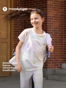 moodytiger | Moisture Wicking Breathable Girls Summer T-Shirt Set