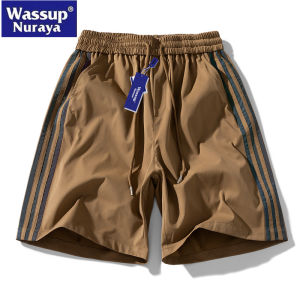 Wassup Nuraya Mens Casual Loose Fit Running Shorts Quick Dry Basketball Sport Five-Quarter Length Fashionable Youth Summer Trousers