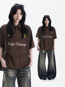zuocisankon | Áo Polo Design Clash Leopard Cleanfit Tay Ngắn