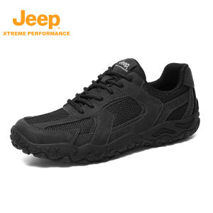 Jeep | Jeep Mens Outdoor Casual Hiking Shoes Breathable Lightweight Anti-slip Mountain Climbing Shoes Summer Commuting Leisure Shoes