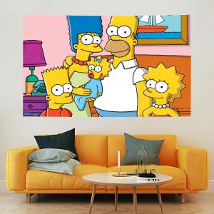 Funko | FK The S-Simpsons Flag Durable Outdoor Indoor Patio Festive Decoration Classic Design Pole Wall Room Banner