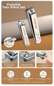 Cute Non-splatter Nail Clipper Set