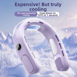 JINGTU | Portable Cooling Neck Fan Silent and Bladeless
