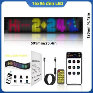 Đèn LED Mắt Quỷ Động Cho Ô Tô Xe Tải Màn Hình Mềm Linh Hoạt Lập Trình Được Điều Khiển Từ Xa Bằng Ứng Dụng Bluetooth Đèn Trang Trí Kính Chắn Gió