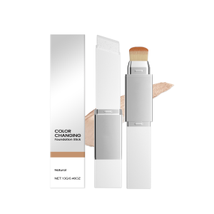 2-in-1 Foundation Stick Multifunctional Lightweight Brighten Matte Foundation Base Makeup Magic Color Changing Foundation Stick