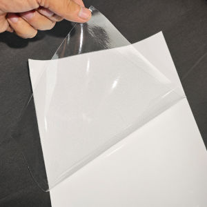 Giấy Dán Hologram Trong Suốt 100% Vinyl Tự Dính Chống Thấm Nước Màng Cán Lạnh Dùng Cho Thủ Công Mỹ Nghệ