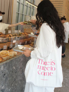 Large Capacity Red Canvas Shoulder Bag Woven Pattern Casual Crossbody Bag for Youth Chinese Brand Soft Handle Printed Bag