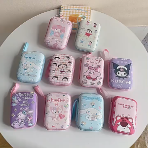 BDO กระเป๋าเก็บเครื่องชาร์จ สายดาต้าหูฟัง กล่องเก็บแบบพกพา กล่องเก็บกล้องขนาดเล็กการ์ตูน CCD