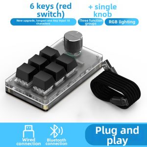 Sikai | Custom Voice Bluetooth Mechanical Hot-swappable One-handed Macro Keyboard