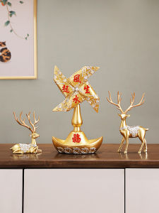 Fengshengshui Decoration Deer Wine Cabinet Hallway Creative Decorations Home Living Room Chinese Style Moving into the New House Opening Gift