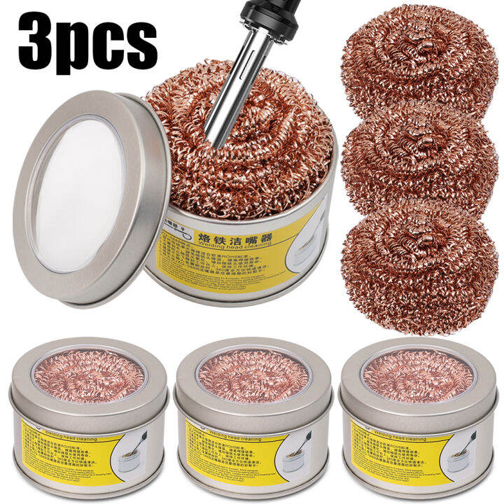 Soldering Iron Tip Cleaner Desoldering Cleaning Ball Welding Soldering ...