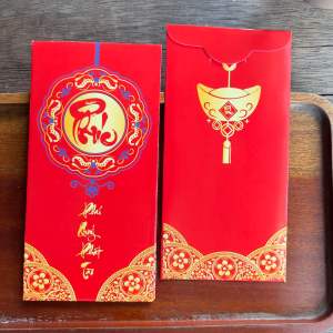 100 & 50 Bao Lì Xì Chữ Phúc Lôc Thọ lì xì tết/ quà tặng biếu sang trọng cao cấp