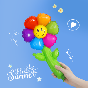 ดอกทานตะวันยูนิคอร์นสีสันสดใส ของตกแต่งวันเกิด ดอกไม้กีบเพลิง งานวิทยาลัย ห้องเรียน ของเล่นสำหรับถ่ายภาพ ดอกทานตะวันดอกไม้บัลลังก์