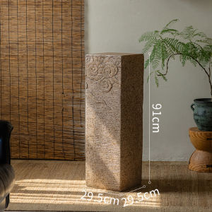 YANPU | Đồ Trang Trí Ngoài Trời Tượng Đá Phong Cách Trung Quốc Bệ Đế