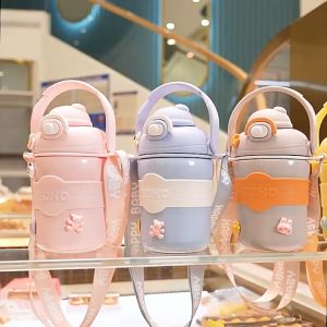 Bình giữ nhiệt cao cấp ECHO 750ml inox316 có dây đeo cốc nước giữ nhiệt thể thao bình có ống hút vỏ chống xước