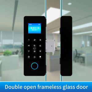 HAHALock APP Fingerprint Lock Bluetooth Smart Sliding Glass Door Biometric Electronic Digit Door IC Card Hook Lock Remote Unlock