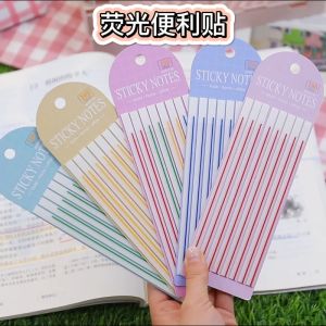 Points Highlights Lines Thin Strips PET Index Stickers Transparent Sticky Notes Label Study School Office Use Stationery