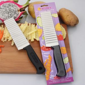 [HCM] Dao Lượn Sóng Cắt Rau Củ Khoai Tây Hình Sóng Chất Liệu Inox Cao Cấp Có Móc Treo Randy888