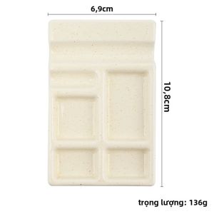 1 Chiếc Gốm Sứ Tranh Bảng Màu Sắc Tố Bút Còn Lại Nhỏ Gọn Gouache Màu Nước Nghệ Thuật Tiếp Liệu Cho Nghệ Sĩ Và Thư Pháp