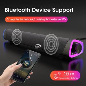 ZDSSY New Bluetooth Speaker Wired USB+Wireless Bluetooth Computer Speaker Stereo Subwoofer Soundbar 3D Home Surround Speakers For Macbook Laptop Notebook PC Music Player Wired Loudspeaker