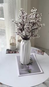 Pink Artificial Flowers Bouquet Sakura Fake Flower for Home Decor DIY Garden Wedding Decoration Table Vases Faux Branch Ornament