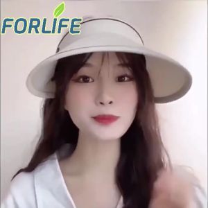 Topi Musim Panas Kosong Atas Perlindungan Matahari Matahari UV Knit Cap Visor Baseball