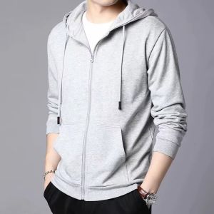Big Sale Leak-Picking Tail Order Big Brand Hooded Cardigan Sweater Men Autumn and Winter Fashion Brand Casual Loose Abrasion Resistant Stain-Resistant Outwear