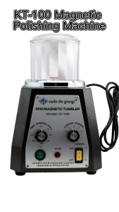 KT-100S Small Metal Polishing Machine Equipment Mini Magnetic Tumbler Jewelry Polishing Machine