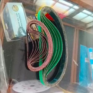 กระดาษทรายสายพาน สีแดง สีเขียว แยกขายเส้นต่อเส้น หรือยก10เส้น