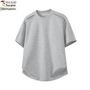 TUCANO | White Round Neck Loose Breathable Summer T-Shirt
