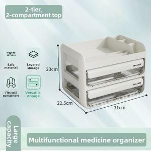 CHIJIAJIE | Medicine Storage Medical Kit Dustproof Moisture-Proof
