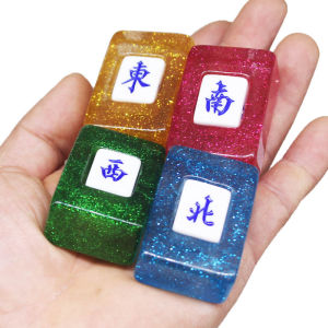 Resin Direction Marked Mahjong Tiles and Dice for Automatic Mahjong Machine