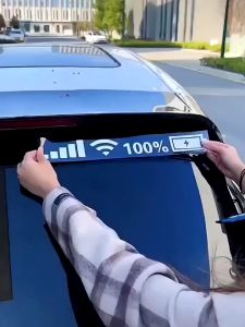 size 45x6cm Hàng Loại Dẹp-Tem Dán Decal WIFIPin Sóng Điện Thoại -Tem dán trang trí ô tô biểu tượng Wifi