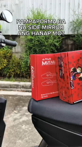 MUTARRU SIDE MIRROR UNIVERSAL DUCATI STYLE/ PRISMATIC BLACK/ DIAMOND BLACK CARBON/ FULL CNC / ITALY TYPE ALLOY