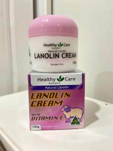 [Hàng Úc] (date mới 2029) KEM DƯỠNG DA MẶT CỔ & CƠ THỂ TINH CHẤT NHAU THAI CỪU  HEALTHY CARE LANOLIN CREAM 100g / 30g