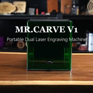DAJA V1 Portable Mini Laser Engraving Machine for Business Shop Home Factory Engrave Metal Wood Acrylic Glass Leather Plastic