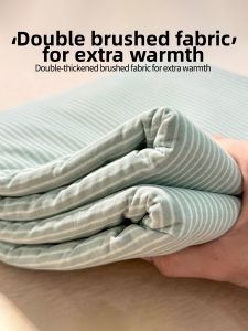 Kiss Dear | Flannel Cotton Bed Sheet for Autumn Winter Dormitory Single Use 3-piece Set