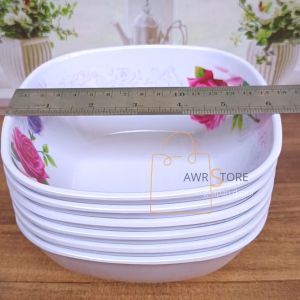 BEST SELLER 1 LUSIN MANGKUK MELAMIN ASLI MOTIF KEMBANG TERBARU DIAMETER 7INC FOODGRADE DAN TEBAL / MANGKUK SAJI SERBAGUNA BISA COD