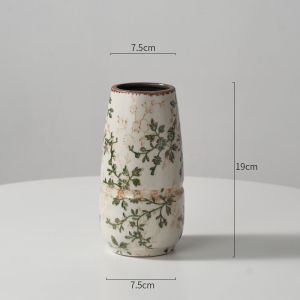 American Idyllic Ceramic Vase Jingdezhen Accessible Luxury Fancy Retro Ornaments Living Room Hydroponic Flower Arrangement Lotus
