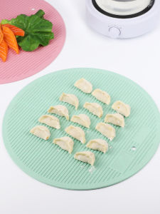 Thảm Đựng Bánh Bao Bằng Nhựa Dày Hình Tròn Dùng Trong Gia Đình Kháng Khuẩn Để Đựng Bánh Bao Đựng Thức Ăn Không Độc Hại