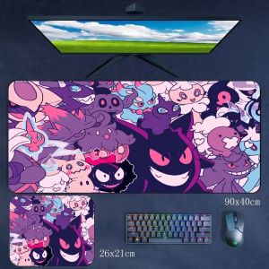 Potdemiel | Cartoon Large Size Student Writing Desk Mat Multi-size Creative Pokémon Pikachu Gengar Rubber Non-slip Dirt-resistant Mouse Pad
