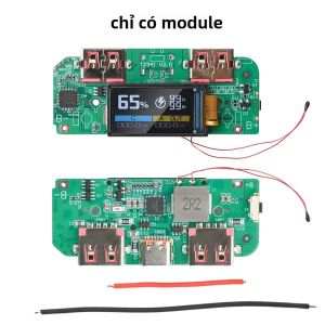 Gaqqee | Mạch Chính Sạc Dự Phòng DIY 22.5W Sạc Nhanh Màn Hình TFT 0.96 Hỗ Trợ PD QC FCPSCP VOOC Dành Cho Pin Lithium 3.7V Cổng USB Type-C