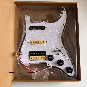 Prewired Loaded Guitar Stratocaster Pickguard SSH Pick Guard Seymour Duncan Ainico 5 SSL1 TB-4 Pickups Coil Splitting Switch for Fender Electric Guitar Parts
